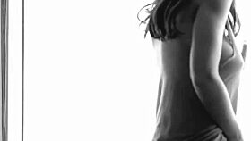 Oily Czech woman strips and masturbates during massage