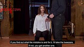 this pornstar is getting her big ass whipped in a kinky bdsm session for the first time.