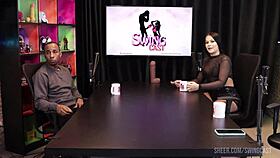 Glamorous Brazilian MILFs Alice Vasconcelos and Tifany Rocha in Sex Swing with Negro Top Delícia