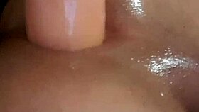 tight shemale playing with 11 inch dildo