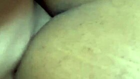 A beautiful brunette gets her ass fucked hard and then it is a mess