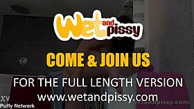 Busty Teen 18+ Pees on Laundry in Bathroom Close-Up