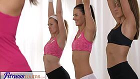 Fitness rooms barbara bieber has a hot workout