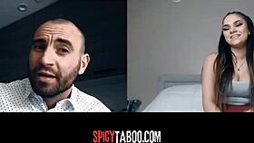 Horny Stepdaughter Calls Stepdad Naughtily!