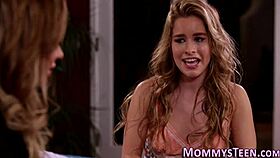 Wow, Curvy Stepmom Gets Intense Oral from Teen Babe!