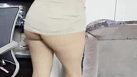 Latina With Big Tits And Ass Comes For Interview, Sucks Cock, Gets Bent Over Doggystyle, And Cums Hard