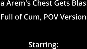 I blased Rina's ches full of cum pov vershun