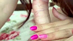 this girl gives the perfect blowjob, sucking deep and slow, making it last forever