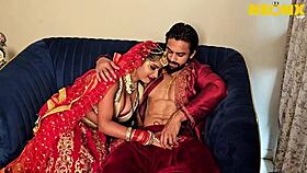 wild dulhan bride has her first sex experience with juicy pussy and big cock action