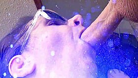 wow, this sensual deep throat on a huge 8 inch cock is amazing 😍