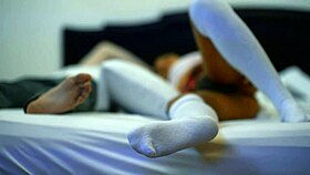 Hey, check out this schoolgirl cheating in the hotel room!