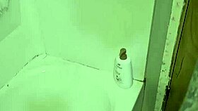 Suggestive Naked Amateur Rubs Monster Cock In And Out Of Shower With Small Waist