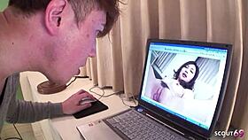 Japanese Step-Mom Helps Boy with First Creampie Fuck