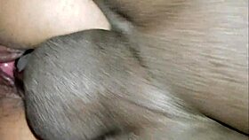 Interracial threesome with a big black cock