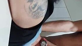 An amateur porn star breastfeeds and gets cum inside her vagina