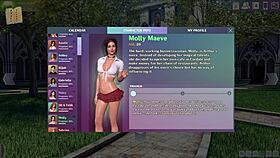 Curvy fat girl in cute outfit at lust academy 200