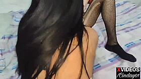 Latina Teen Jazmin in Hot Lesbian Action