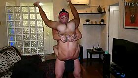 Muscular man gets extreme deepthroat and anal sex with MILF