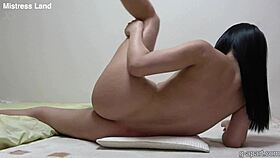 Hot Japanese girl shows off naked yoga moves with stunning grace