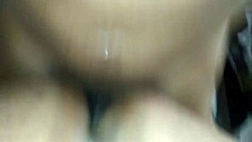 Her ebony pussy was so creamy during the action.