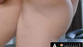 Fantasy Massage - Masseuse Gal Ritchie Finishes Client After Catching Him Masturbating