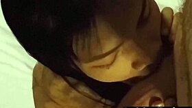 Crazy big cock client gets blowjob from perverted Asian ladyboy 😈