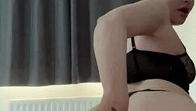 Horny British Brunette Squirts During Solo Toy Play