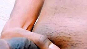 crossdresser pissing and jerking off in the toilet at work