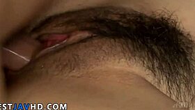 Four Naughty Guys Deliver Nozomi Hazuki a Wild Deep Throat in Asian 3some