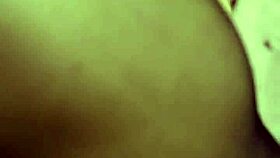 Blonde in stockings flashes pussy at window while dirty talking and ripping clothes