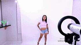 Fresh-Faced Asian Darling Swallows Cum During POV Casting Audition With Daddy Role