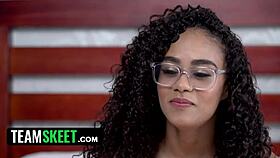 ebony princess says, 'i want to be a pornstar with interracial fucking' 😍