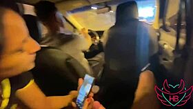 i got sucked by the married woman while her husband drove the car.