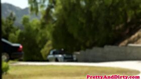 Wow, that cockloving model babe got drilled by a huge monster dick! 😍💦