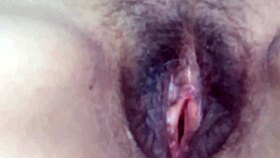 Look at my hairy pussy, soaked after hours of fucking!