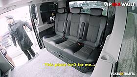 Blondie Lola Taylor rides on the backseat in a casting.