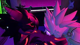 furries explore wild first time in vrchat. virtual furry action heats up fast with newbies!