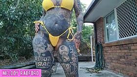 Melody Radford's Leaked Nudes: Twerking and Slapping Her Big Ass in a Micro Bikini Try-On Haul