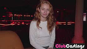 Shy Redhead Dreams Of Stripping At Clubcastings!