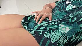 I discovered my stepsister's big pussy under her panties in this close-up taboo scene.