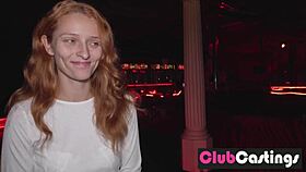 Shy Redhead Dreams Of Stripping At Clubcastings!