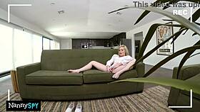 the slutty nanny says she got caught putting on a show for fans