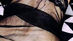 Wife Teases In Fishnets For Anal