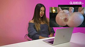 Nyusha reacts to porn.