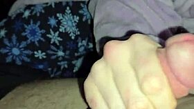 Dirty talking wife TAKES her time JERKING OFF a DICK!