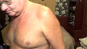 my mature wife gives handjob in light-blue lingerie dress 😍