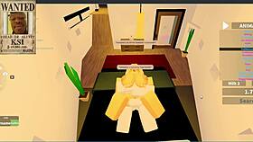 Hanging out with a pal in the yacht room Roblox condo RP collaboration with catalina2991