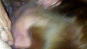 Kimberlie says, 'I love blowing this big cock.'