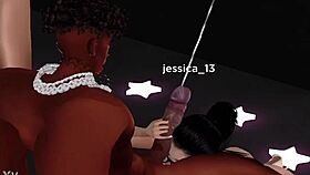 College Girl's Deepthroat Orgasm With Big Black Cock