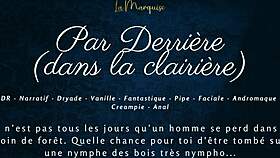 anal nymph fucked from behind in the clearing!